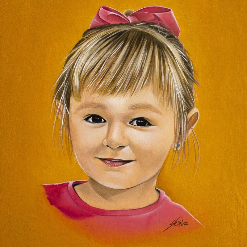 <strong>Retrato niña,</strong> 2022. <br>