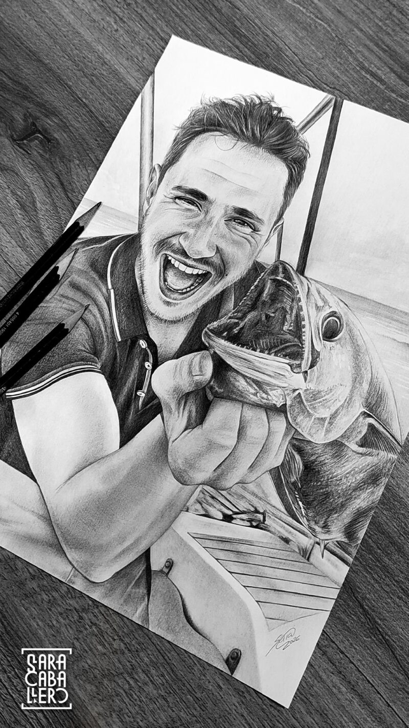 <strong>Retrato hombre pesca,</strong> 2026.