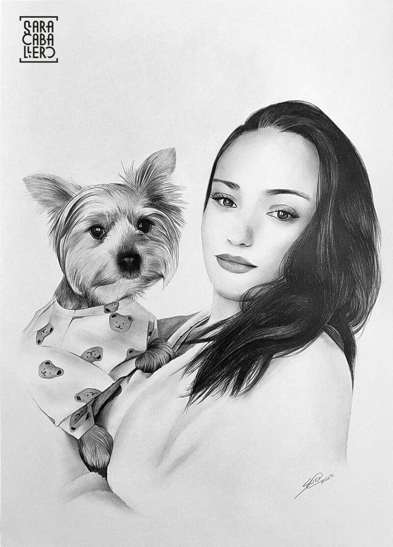 <strong>Retrato chica y mascota,</strong> 2026.